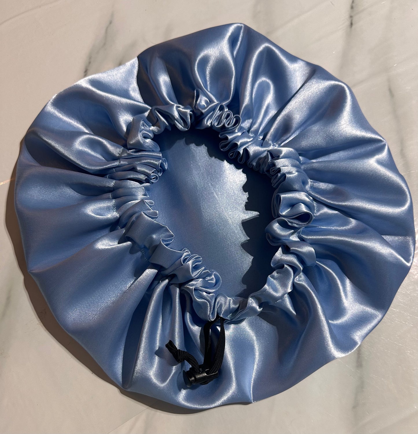 Satin Bonnets Soft One Color Double Layer -adjustable elastic