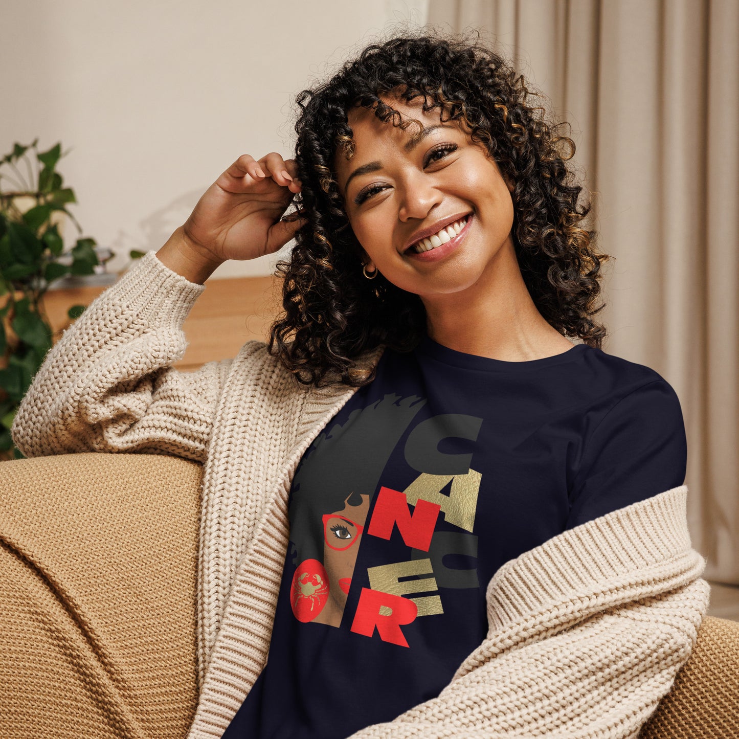 Zodiac Afro Women's Relaxed T-Shirt