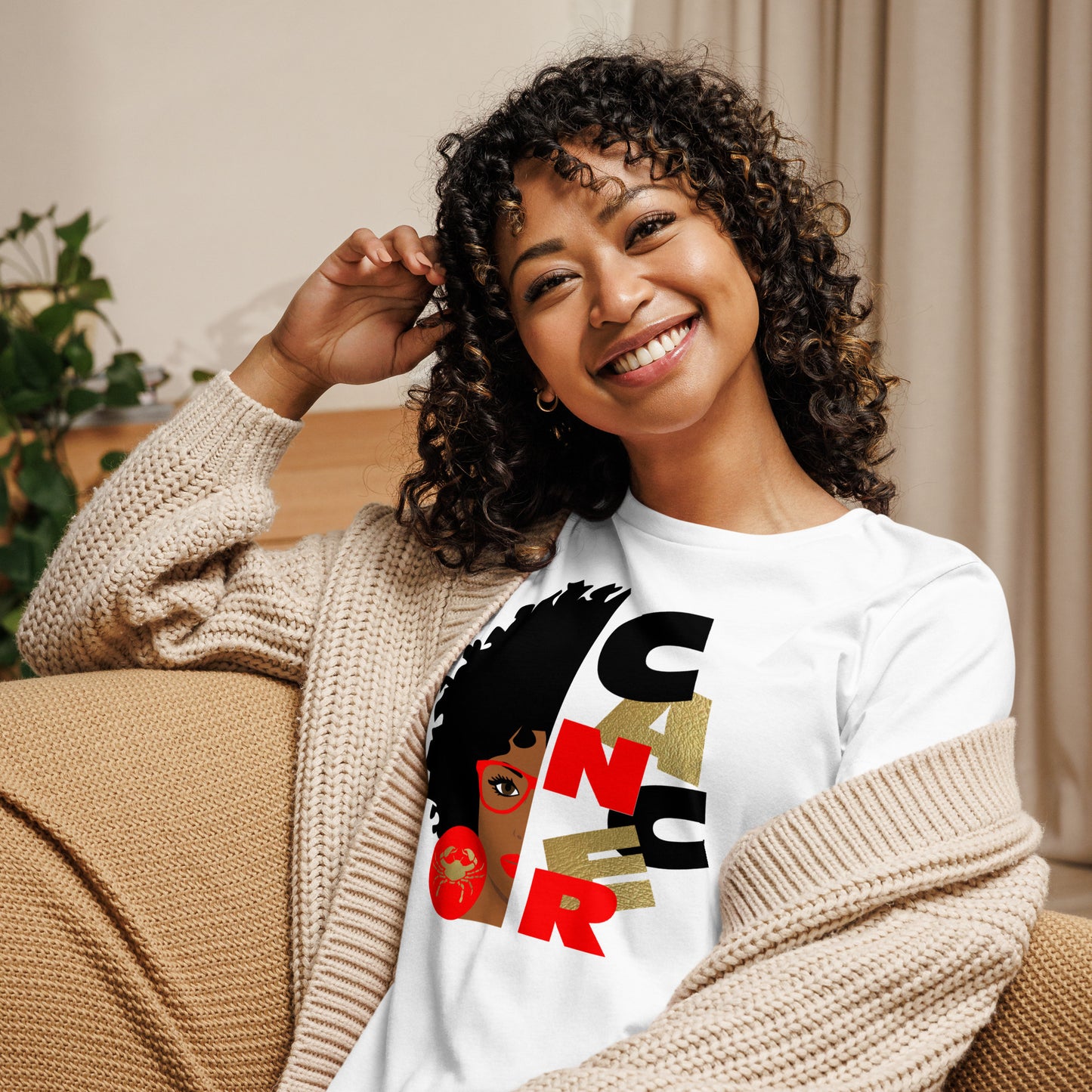 Zodiac Afro Women's Relaxed T-Shirt