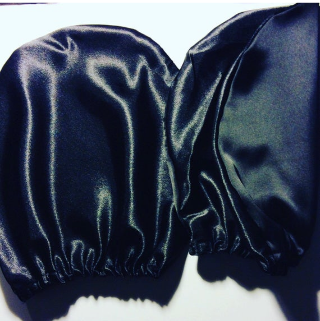 Headrest Satin Covers Black