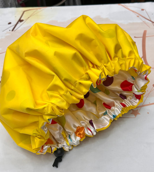 Satin lined Shower Bonnets