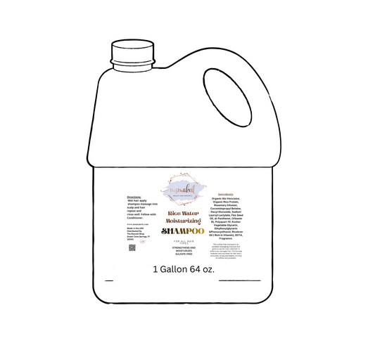 Rice Water and Flaxseed Moisturizing Shampoo 1 Gallon size