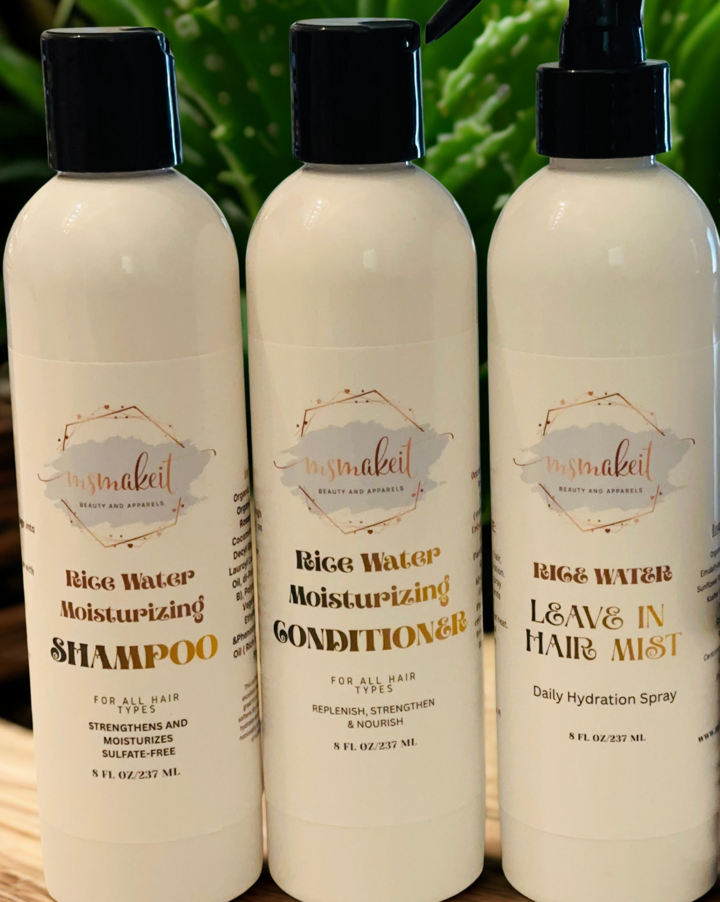 MsMakeit Rice Water and Flax Conditioner  Hydration and Nourishment for Daily Use Complete Hair Care Solution