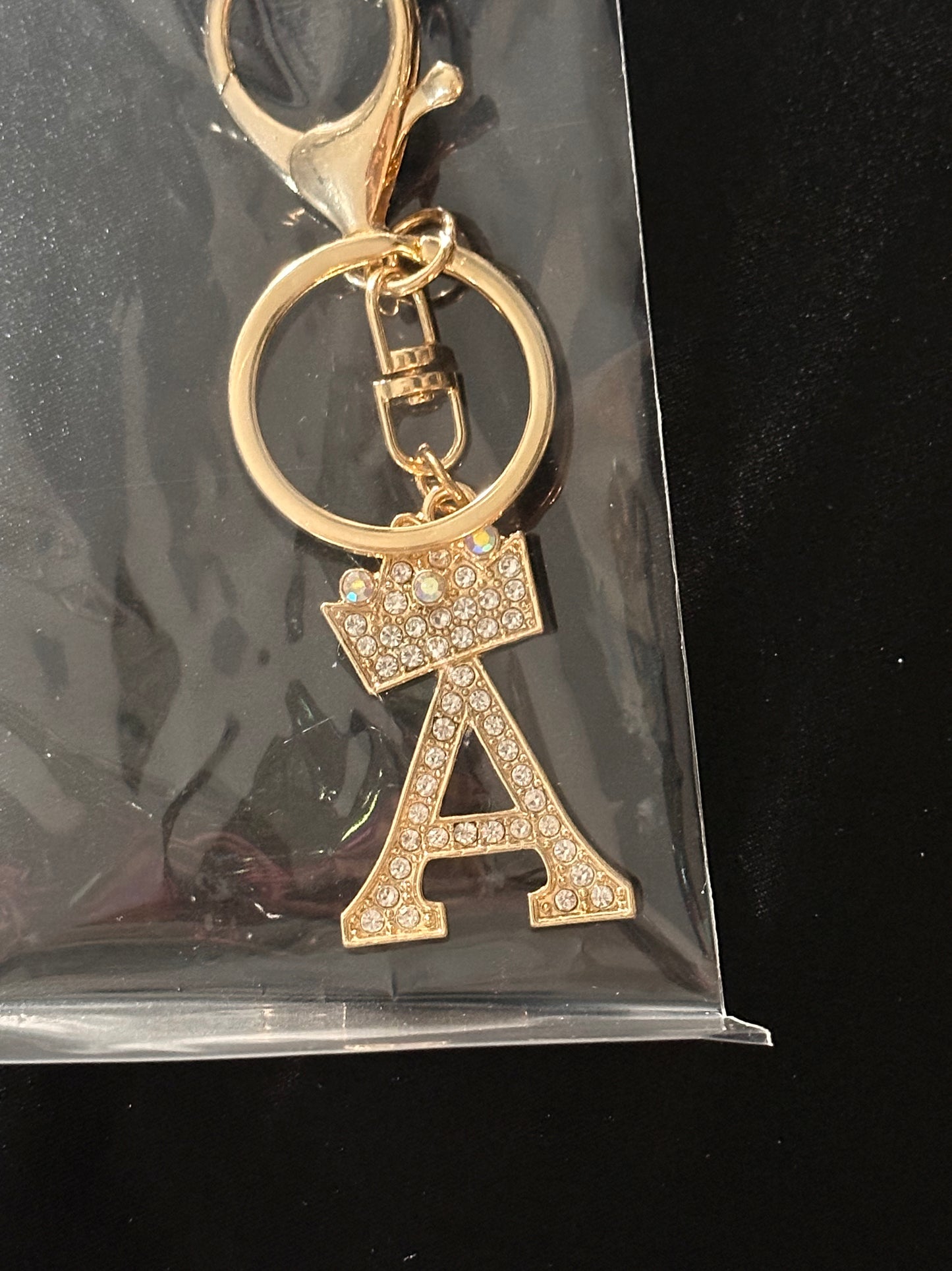 Bling Initial Key Chain