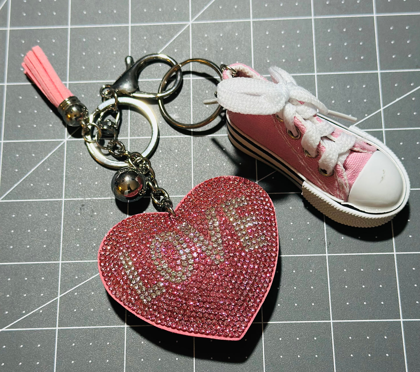 Bling Initial Key Chain