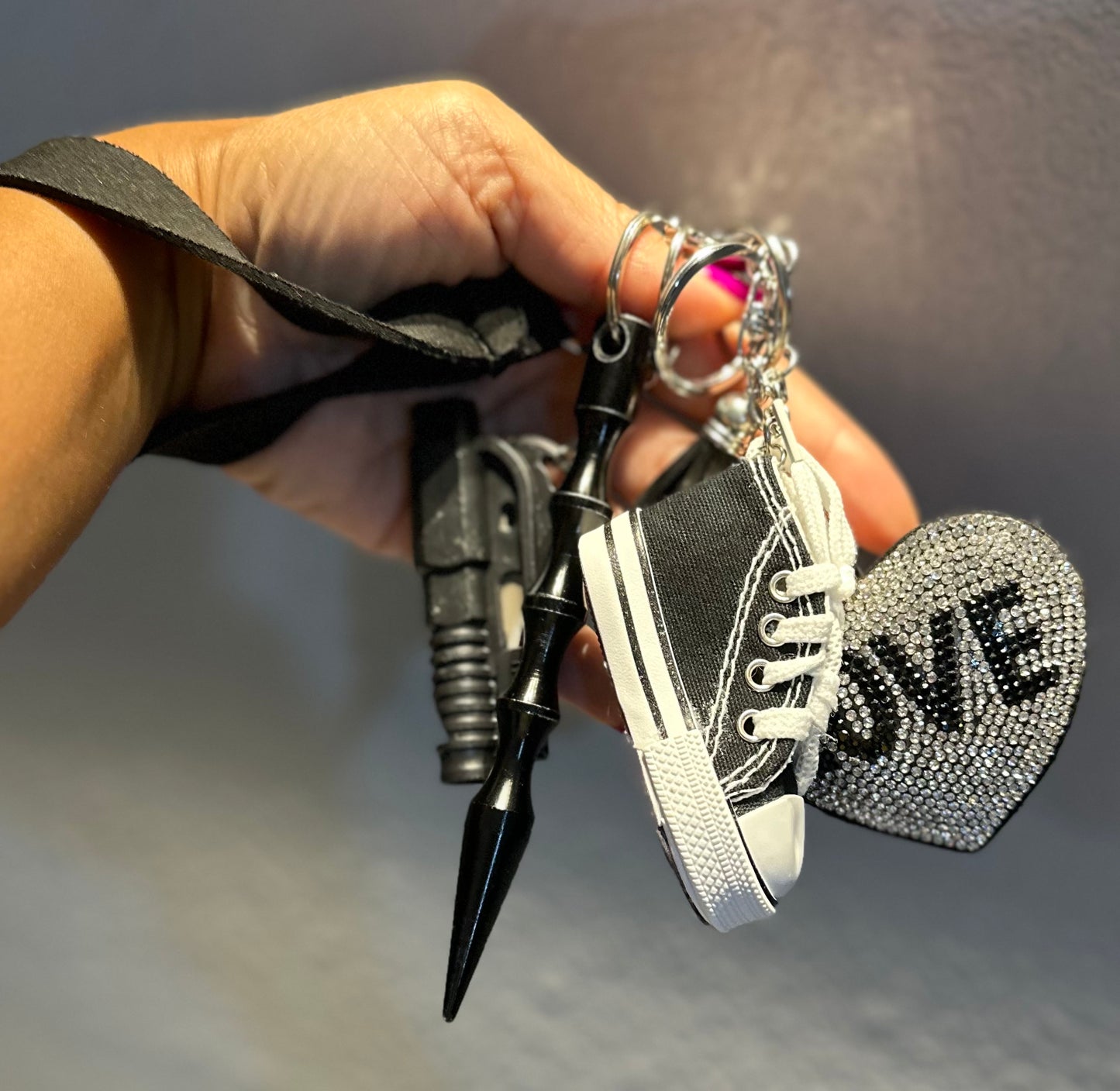 Bling Initial Key Chain