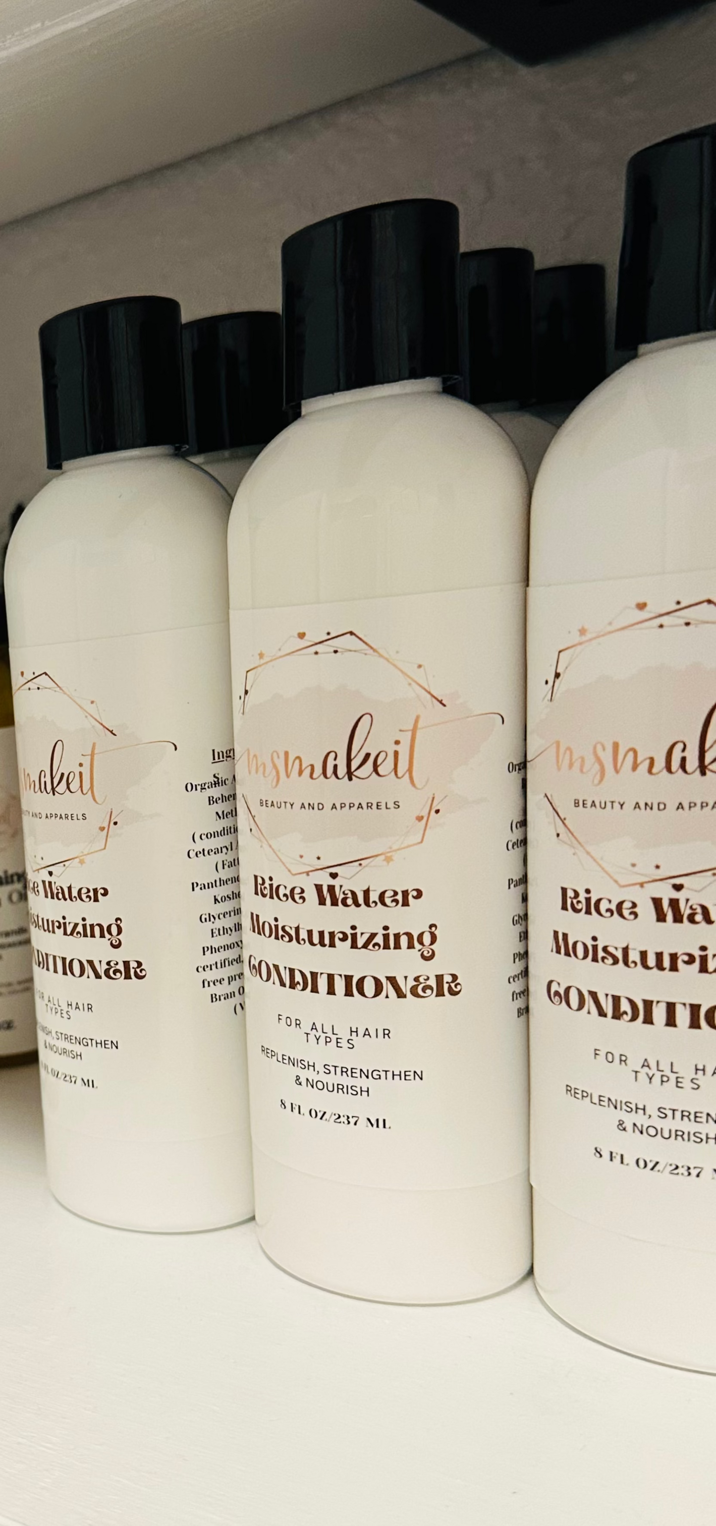 MsMakeit Rice Water and Flax Conditioner  Hydration and Nourishment for Daily Use Complete Hair Care Solution
