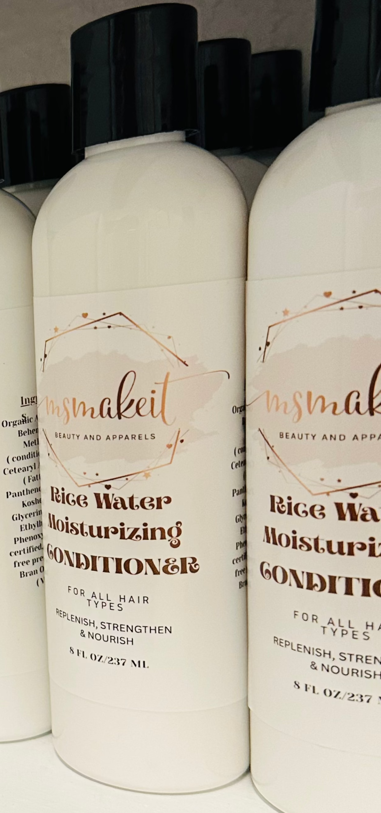 MsMakeit Rice Water and Flax Conditioner  Hydration and Nourishment for Daily Use Complete Hair Care Solution