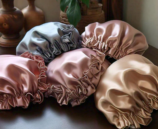 Satin Bonnets Adjustable Head cover