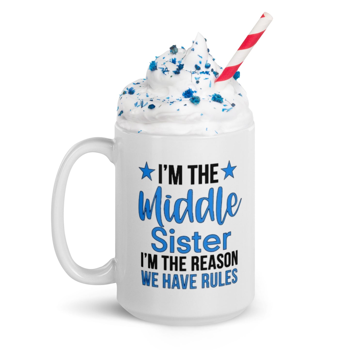 Sisters White glossy mug